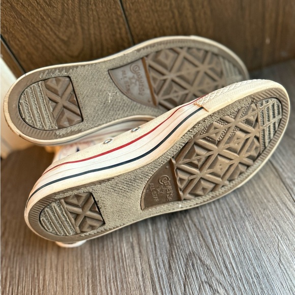 Converse Chuck Taylor‎ All Star High Mens 4.5 shoes White vintage - Picture 4 of 8